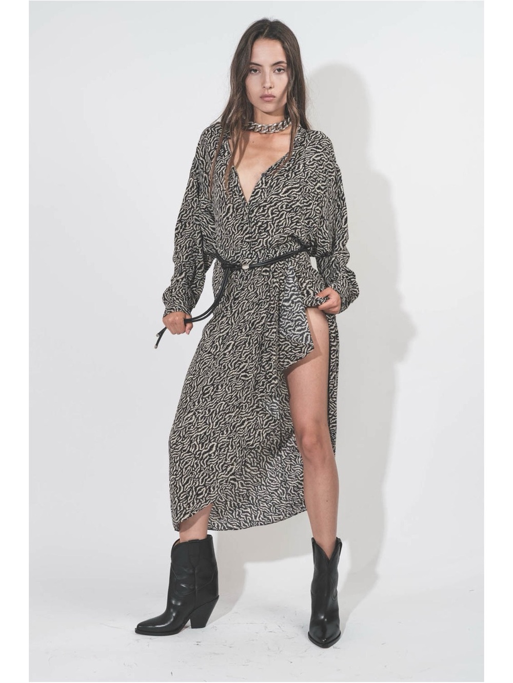 NWOT Isabel Marant Etoile Jupe Vanille - Ecru Noir